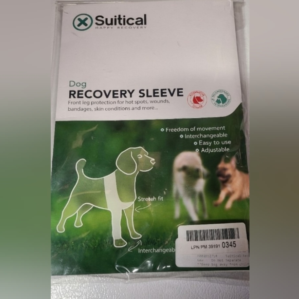 NWT Suitical Recovery Sleeve for Dogs, Size Medium, Black